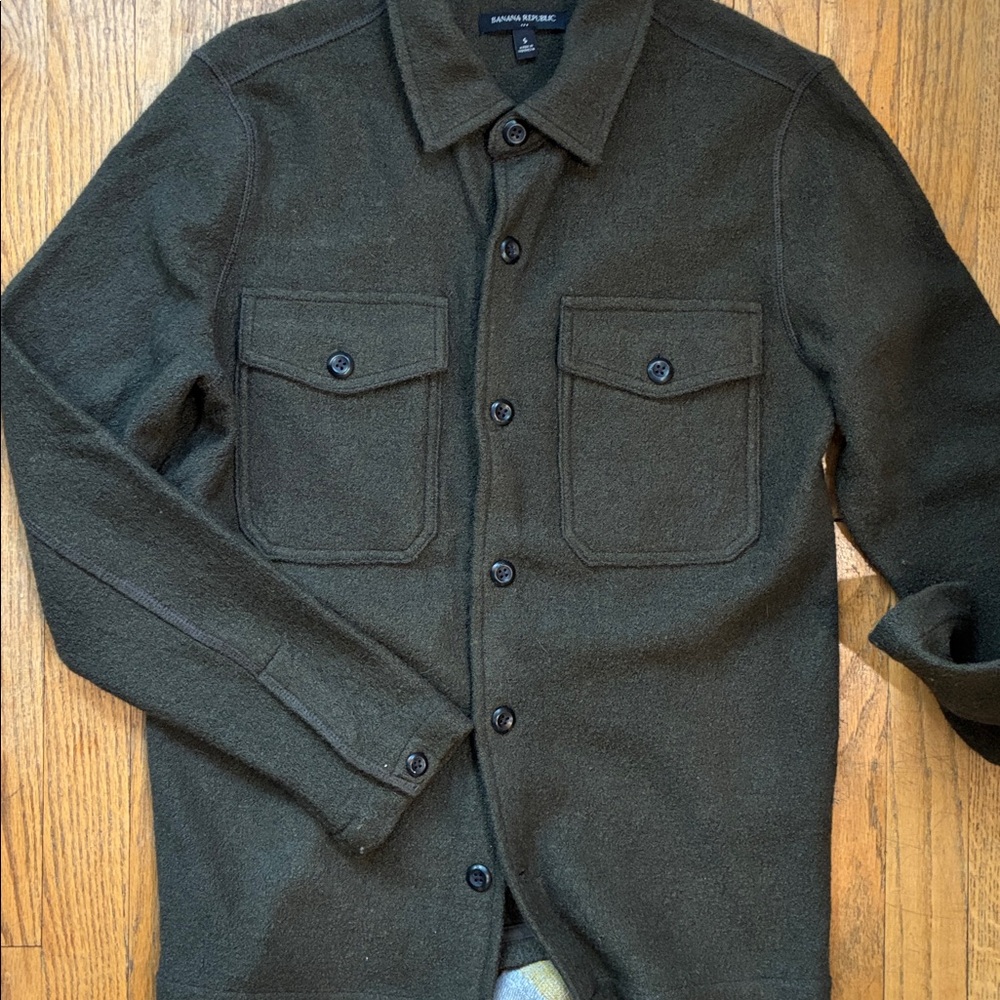 Banana Republic Olive Men's Shirt Jacket
